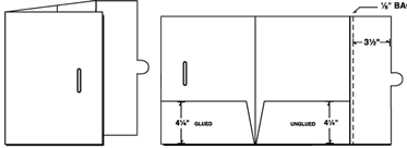 AD08-58 two vertical pockets
