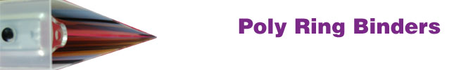 Poly Binders, Plastic Ring Binders